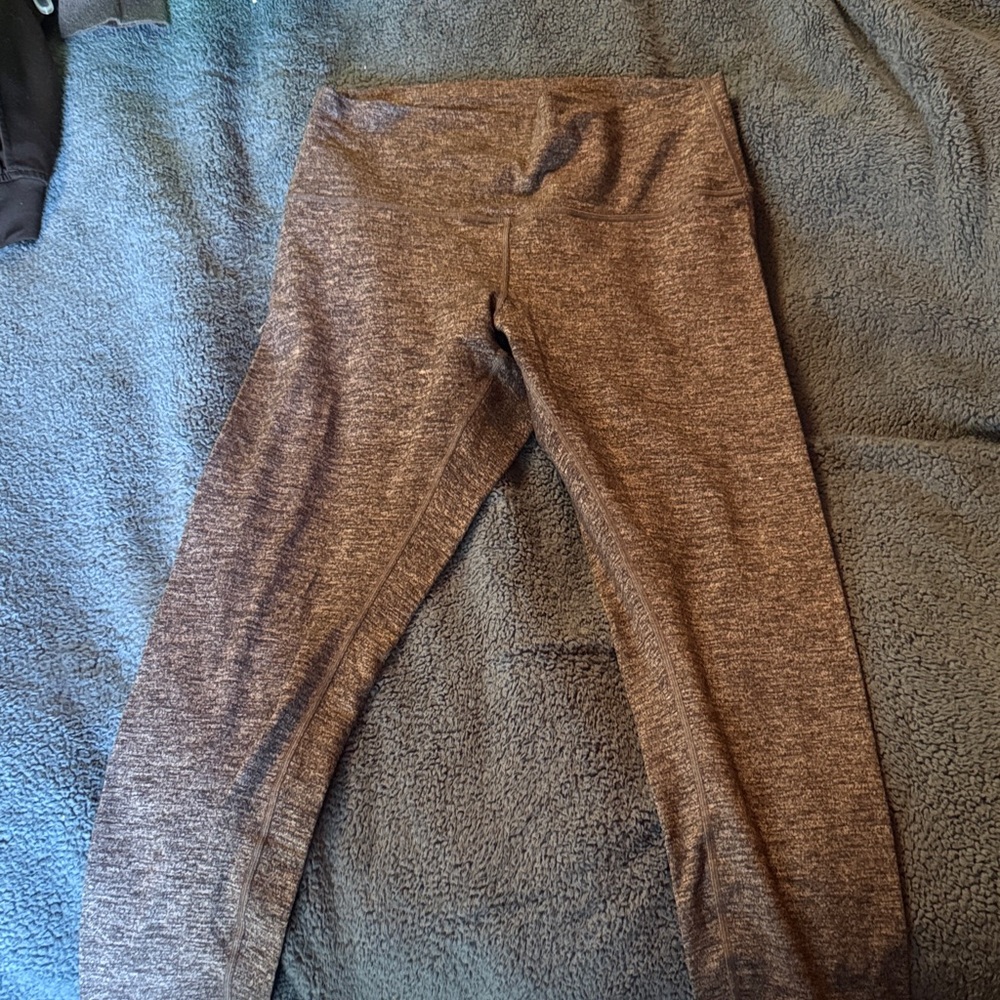lululemon athletica Heathered Brown High-Rise Leggings